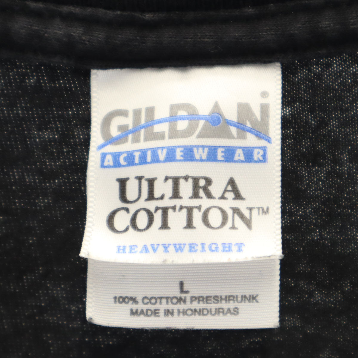 GILDAN ギルダン バックプリント RAIDERS 半袖 Tシャツ L ブラック メンズ