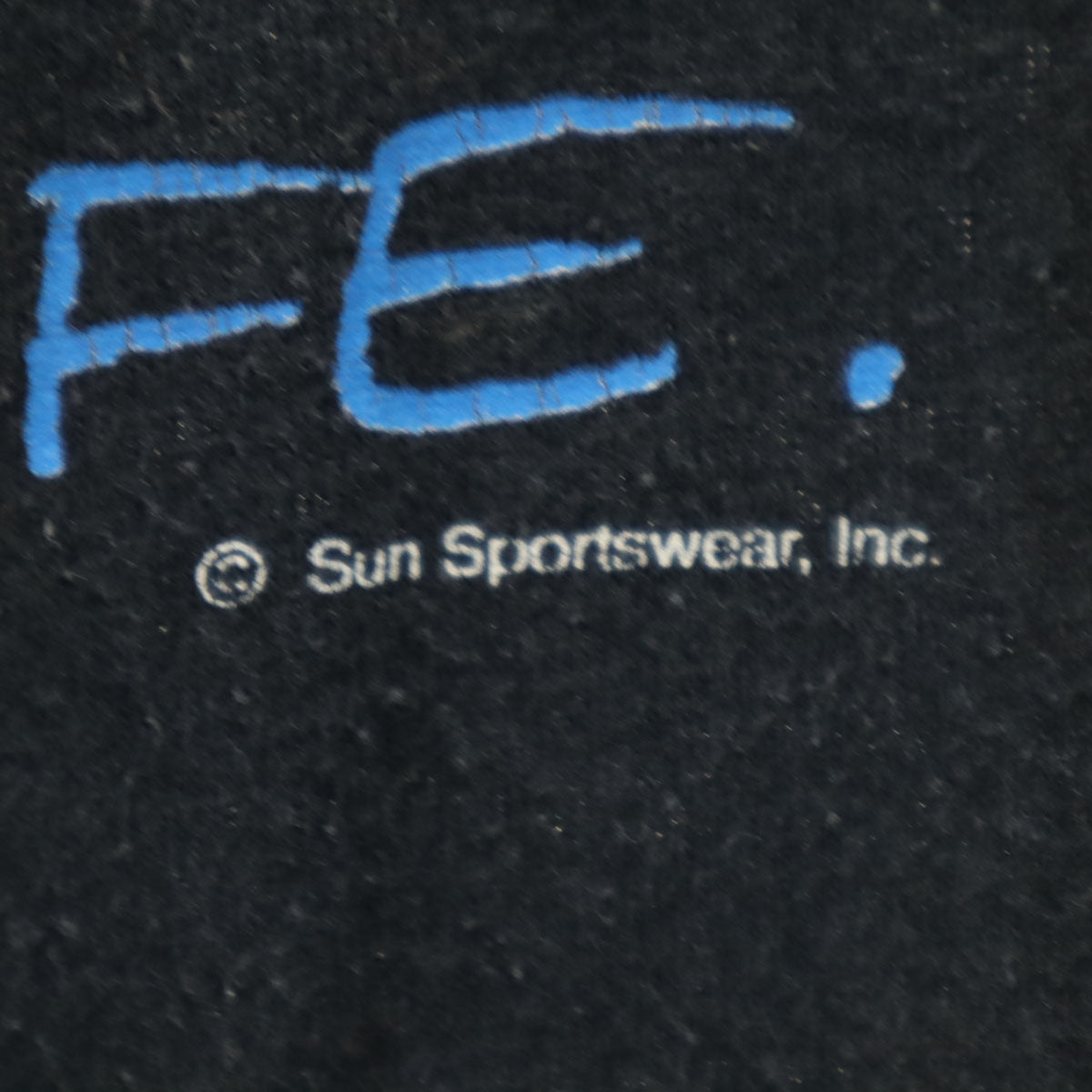 SUN SPORTSWEAR サン スポーツウェア 90s USA製 オールド STRIP TEES 半袖 Tシャツ L ブラック アニマル メンズ