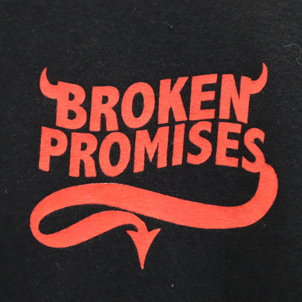 BROKEN PROMISES ブロークンプロミス バックプリント 半袖 Tシャツ M ブラック メンズ