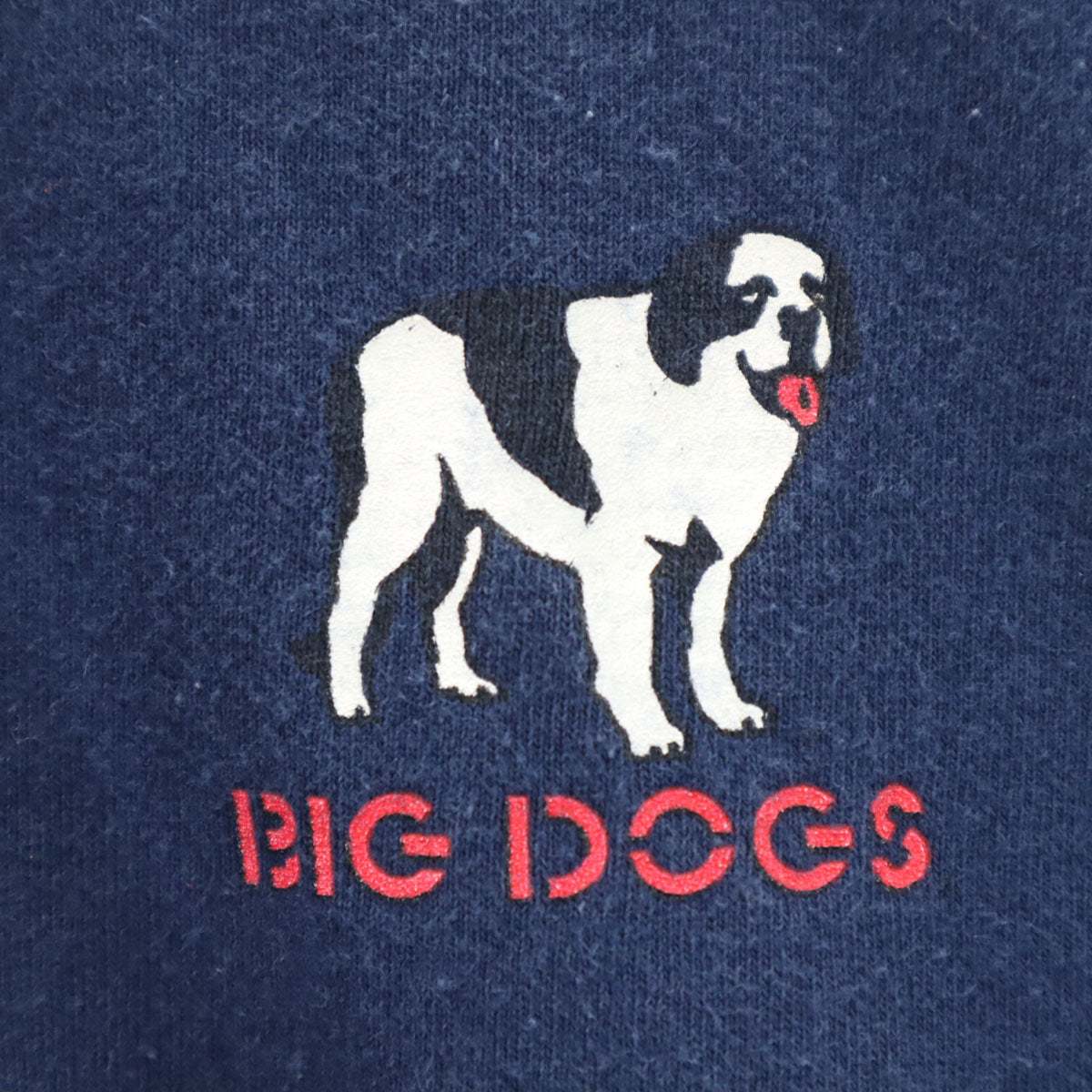 BIG DOGS ビッグドッグス バックプリント 半袖 Tシャツ XL ネイビー メンズ