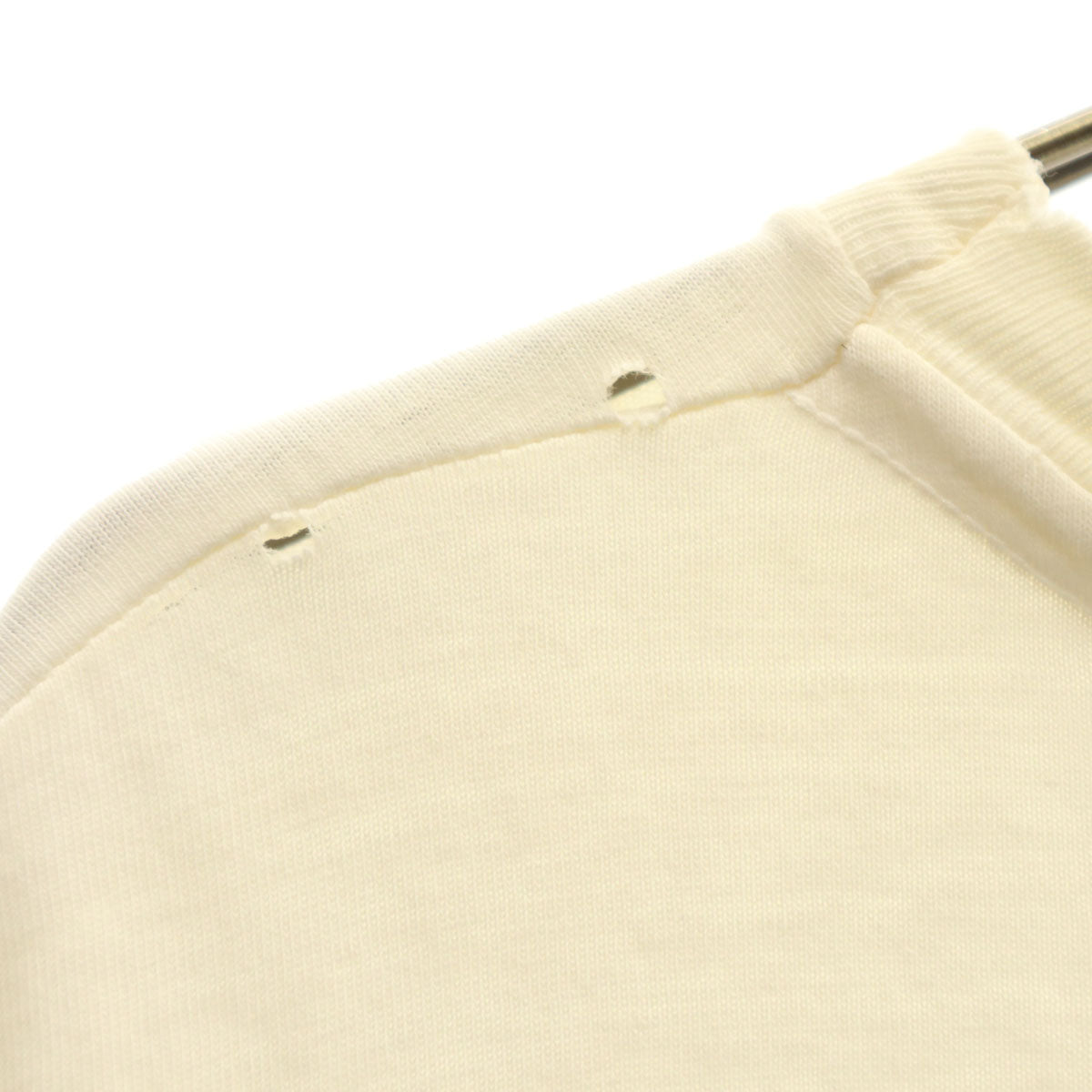 90s オールド バック ダックプリント 半袖 Tシャツ オフホワイト ポケT シングルステッチ メンズ