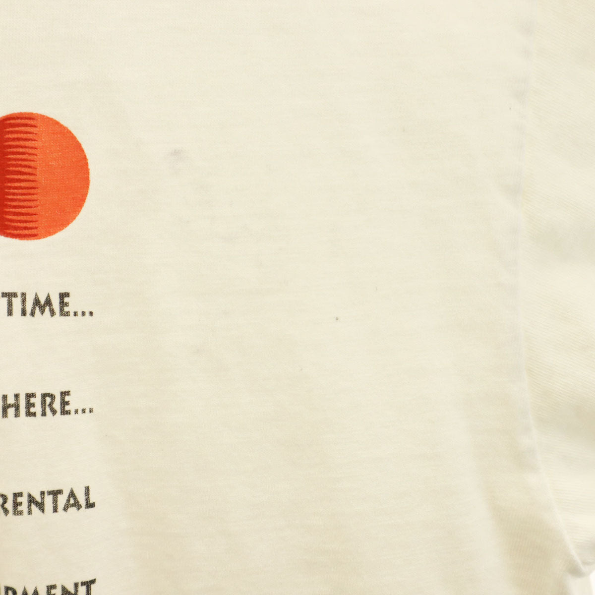 90s オールド バック ダックプリント 半袖 Tシャツ オフホワイト ポケT シングルステッチ メンズ