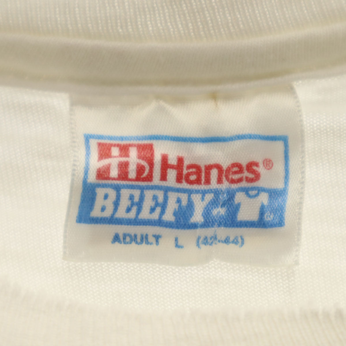 Hanes ヘインズ 90s オールド 半袖 Tシャツ L ホワイト シングルステッチ メンズ