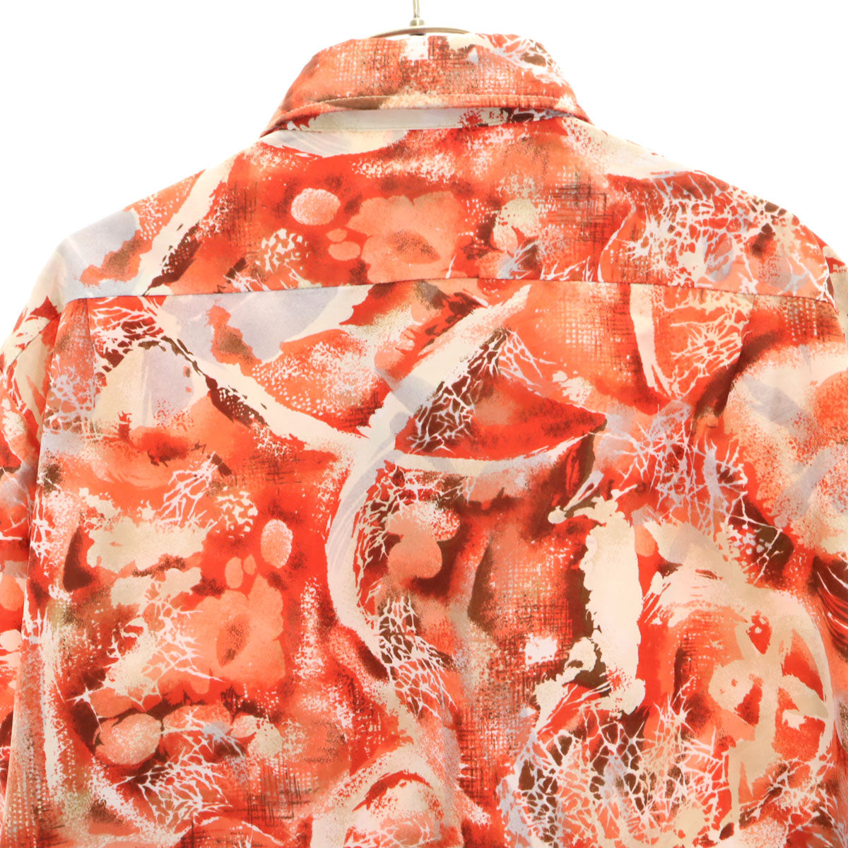 Tori Richard トリリチャード 80s USA製 ヴィンテージ 総柄 半袖 シャツ XL レッド メンズ