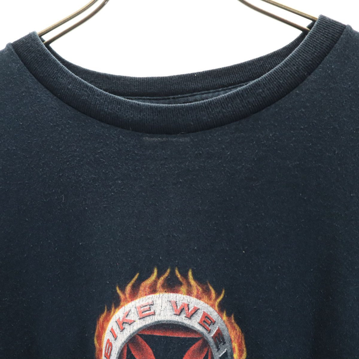 FRUIT OF THE LOOM フルーツオブザルーム 2004 BIKE WEEK 半袖 Tシャツ 2XL ブラック系 バイク ビッグサイズ メンズ