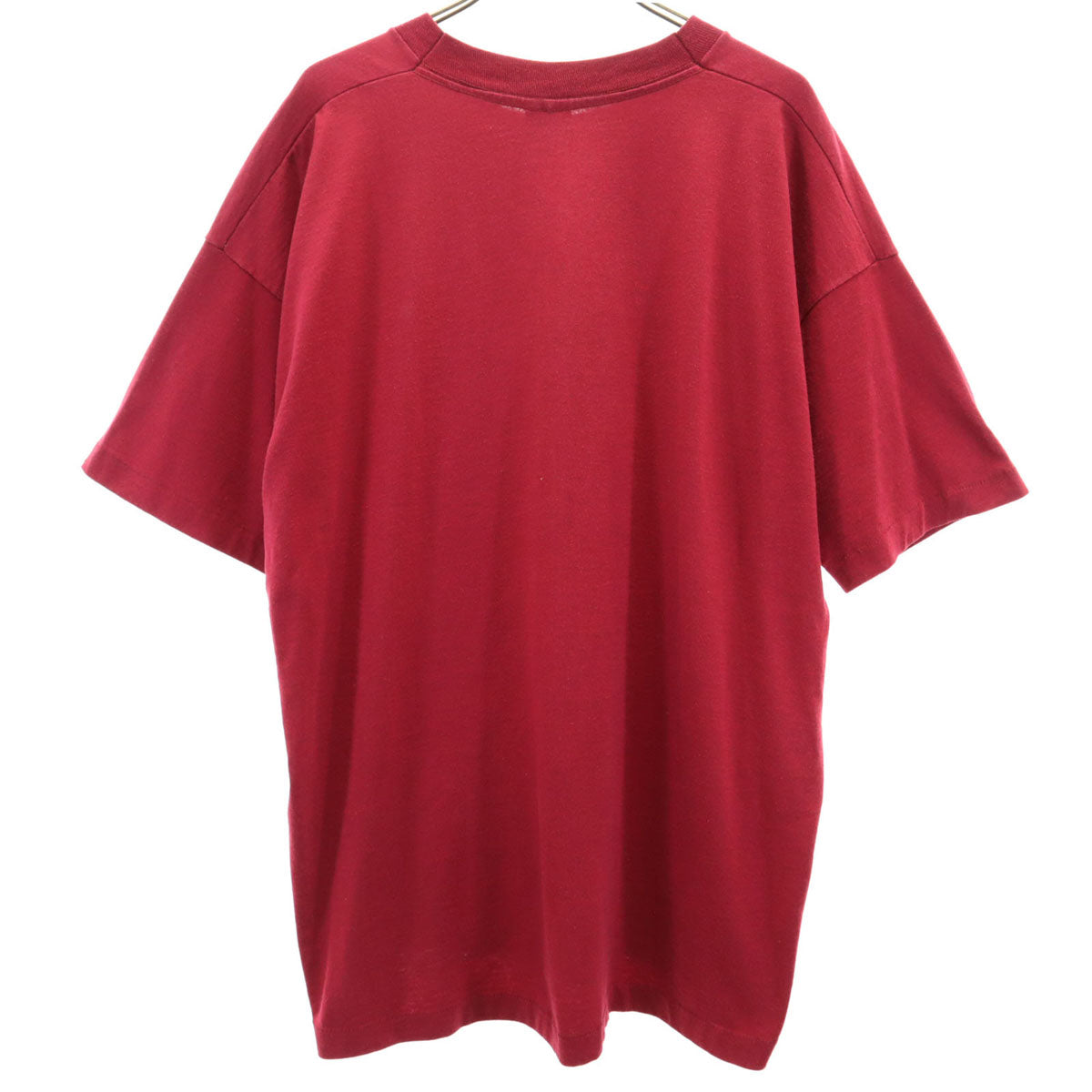 90s USA製 オールド ARIZONA ネイティブアメリカン バッファロースカル 半袖 Tシャツ XL ワインレッド シングルステッチ メンズ