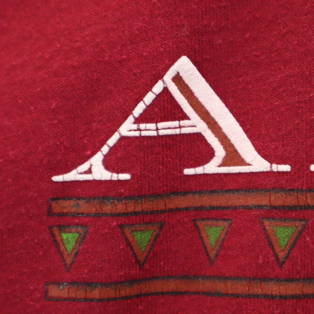 90s USA製 オールド ARIZONA ネイティブアメリカン バッファロースカル 半袖 Tシャツ XL ワインレッド シングルステッチ メンズ