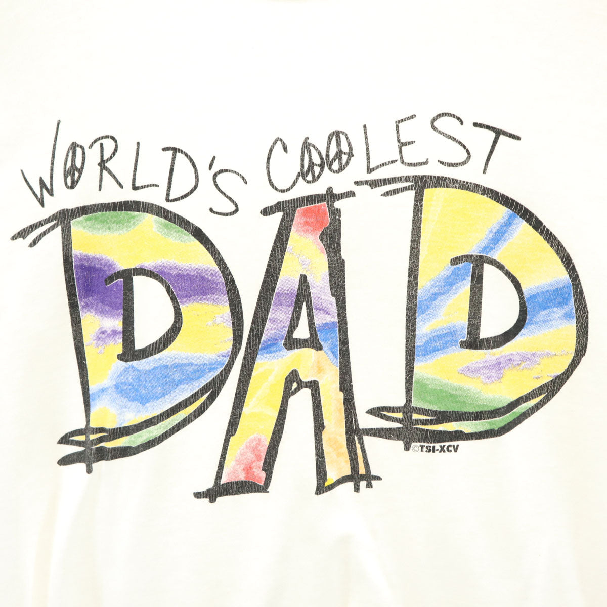 TSi 90s USA製 オールド DAD 半袖 Tシャツ L ホワイト メンズ