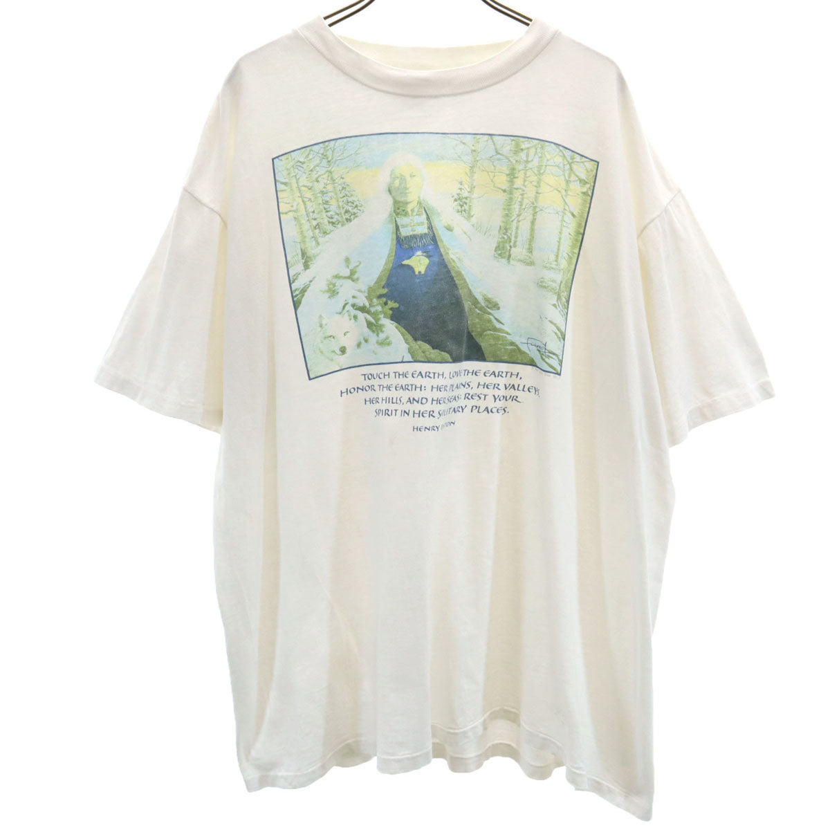ONEITA オニータ 90s USA製 オールド ヘンリーベストン 半袖 Tシャツ XL ホワイト シングルステッチ メンズ