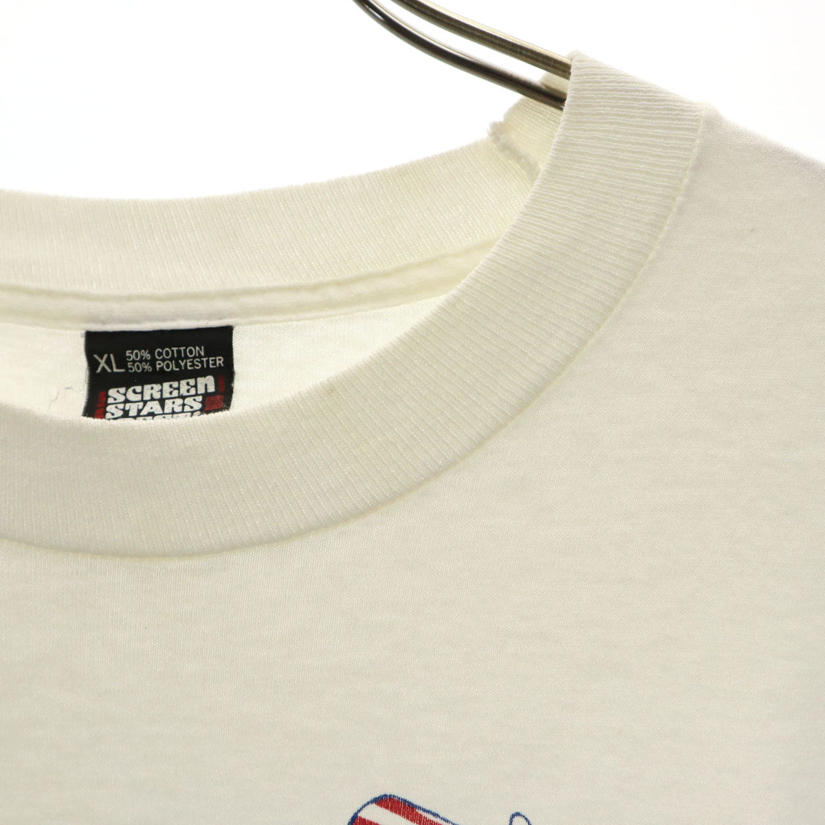 SCREEN STARS BEST スクリームスターズベスト 90s USA製 オールド メッセージ 半袖 Tシャツ XL ホワイト シングルステッチ メンズ