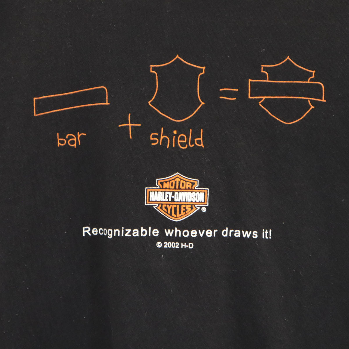 HARLEY DAVIDSON ハーレーダビッドソン 00s オールド 半袖 Tシャツ M ブラック レディース