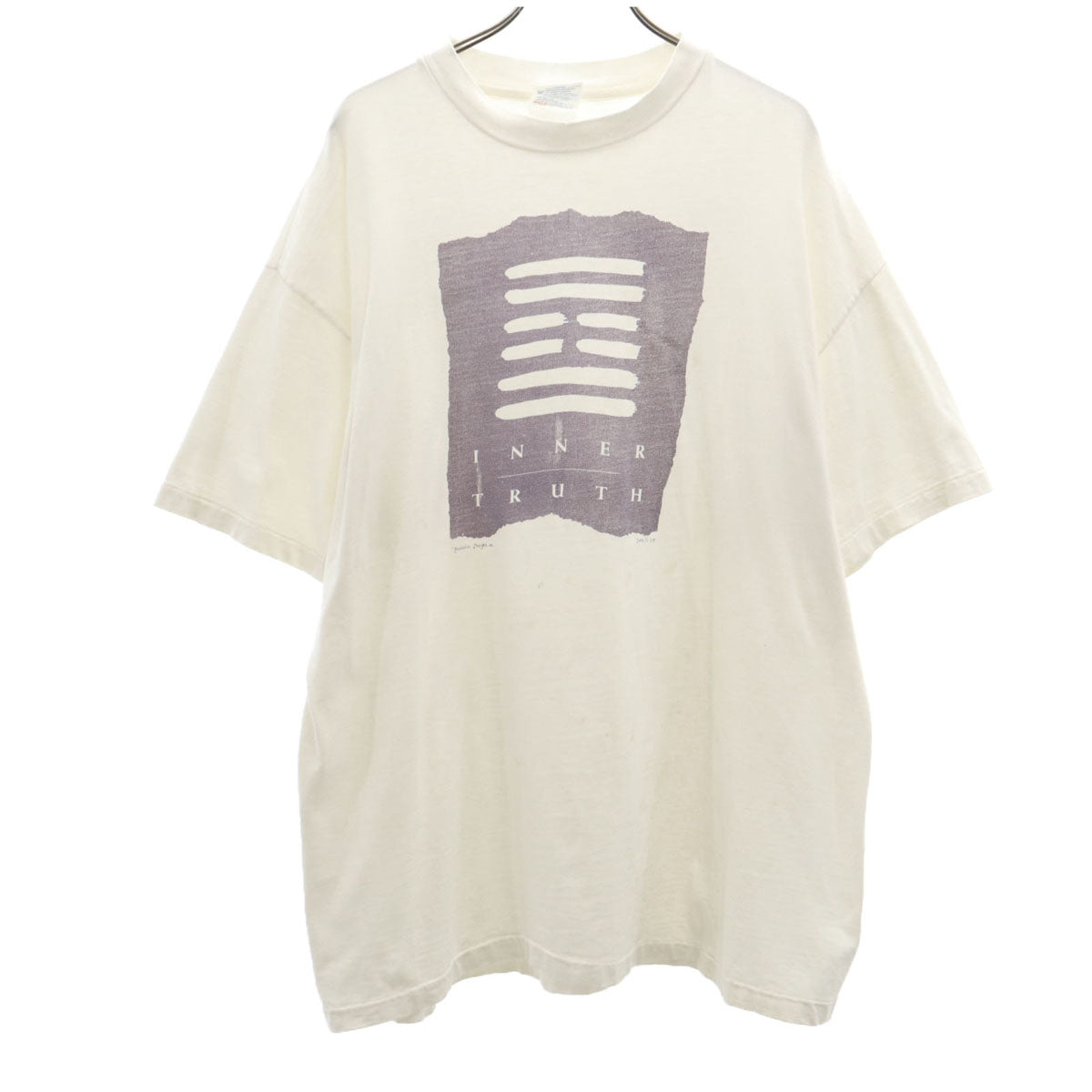 Hanes ヘインズ 90s USA製 オールド 半袖 Tシャツ XL 白 BEEFY-T シングルステッチ メンズ