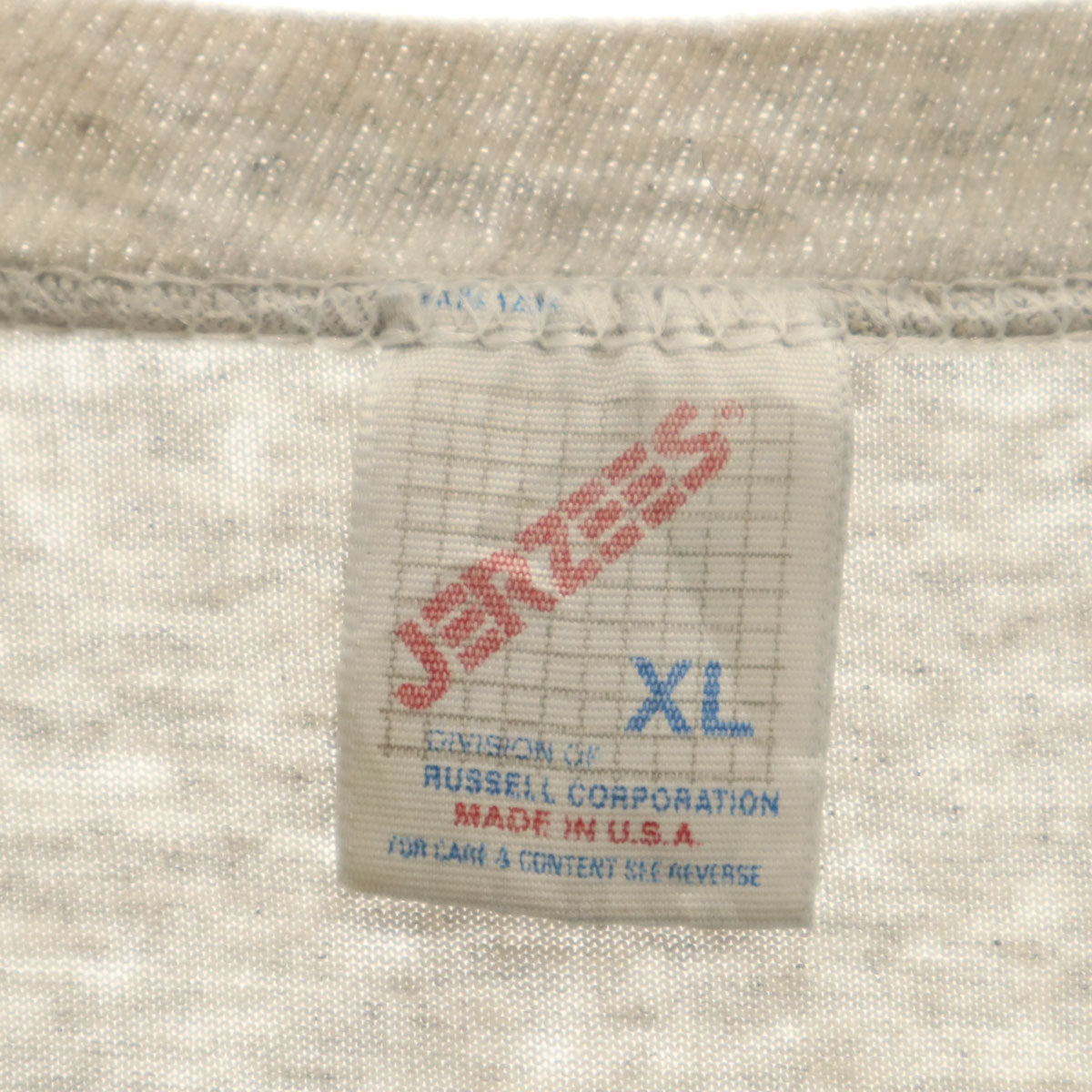 JERZEES ジャージーズ 80s USA製 オールド 半袖 Tシャツ XL グレー メンズ
