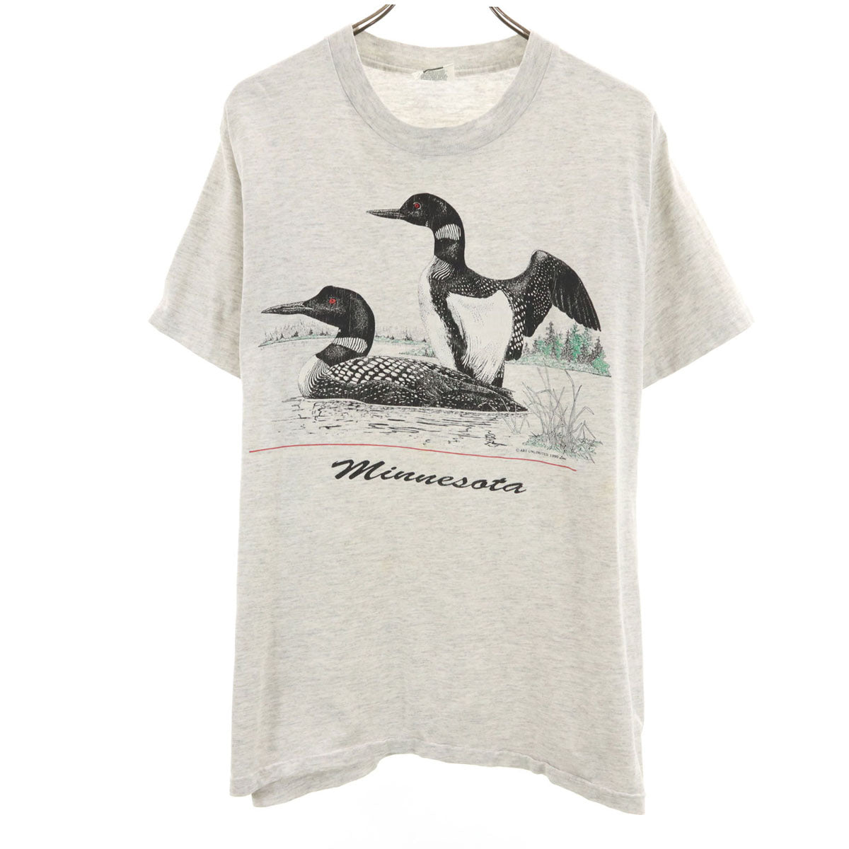 Lee リー 90s USA製 オールド 半袖 Tシャツ L グレー メンズ