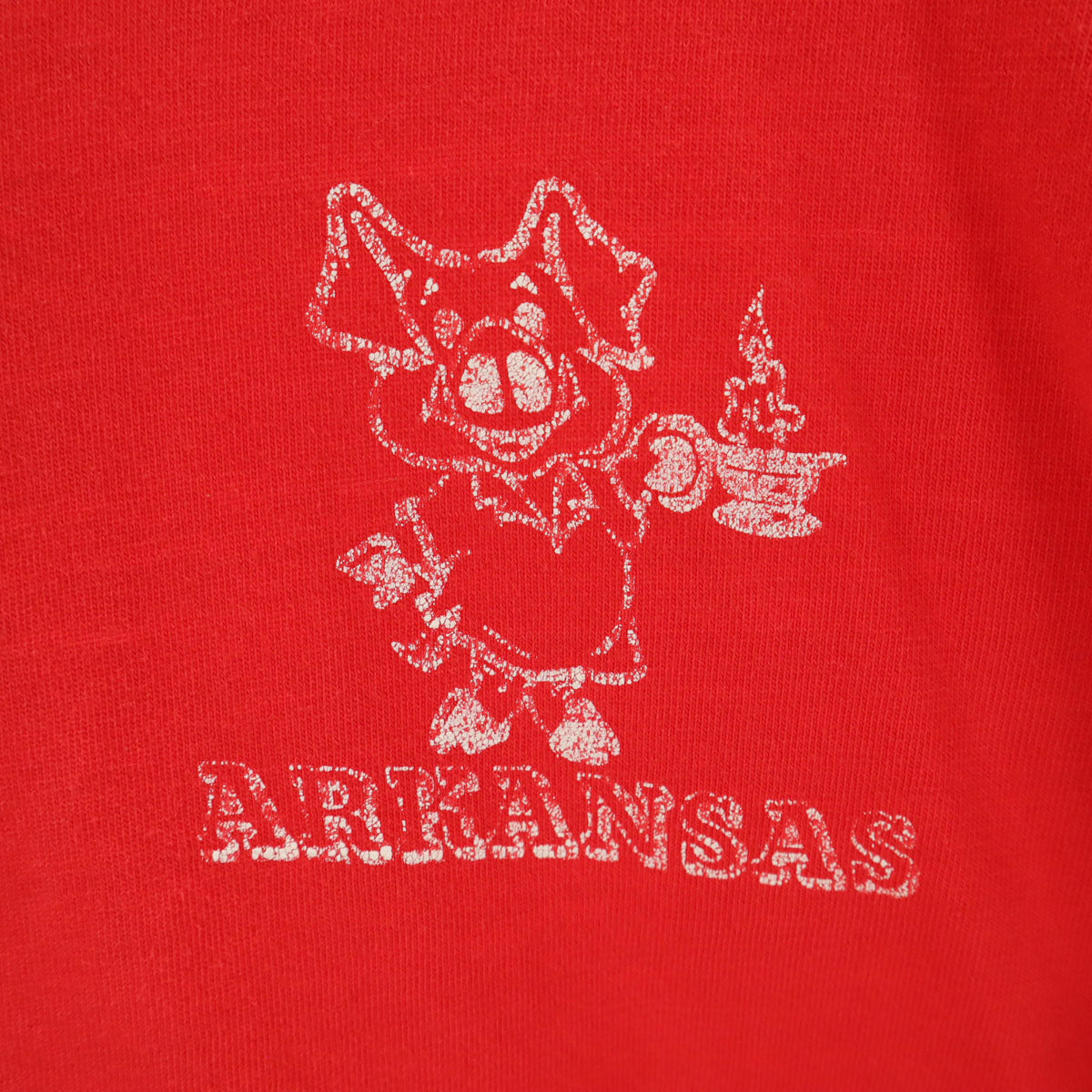 ARTEX アルテックス 80s USA製 ヴィンテージ 半袖 Vネック Tシャツ L レッド シングルステッチ メンズ