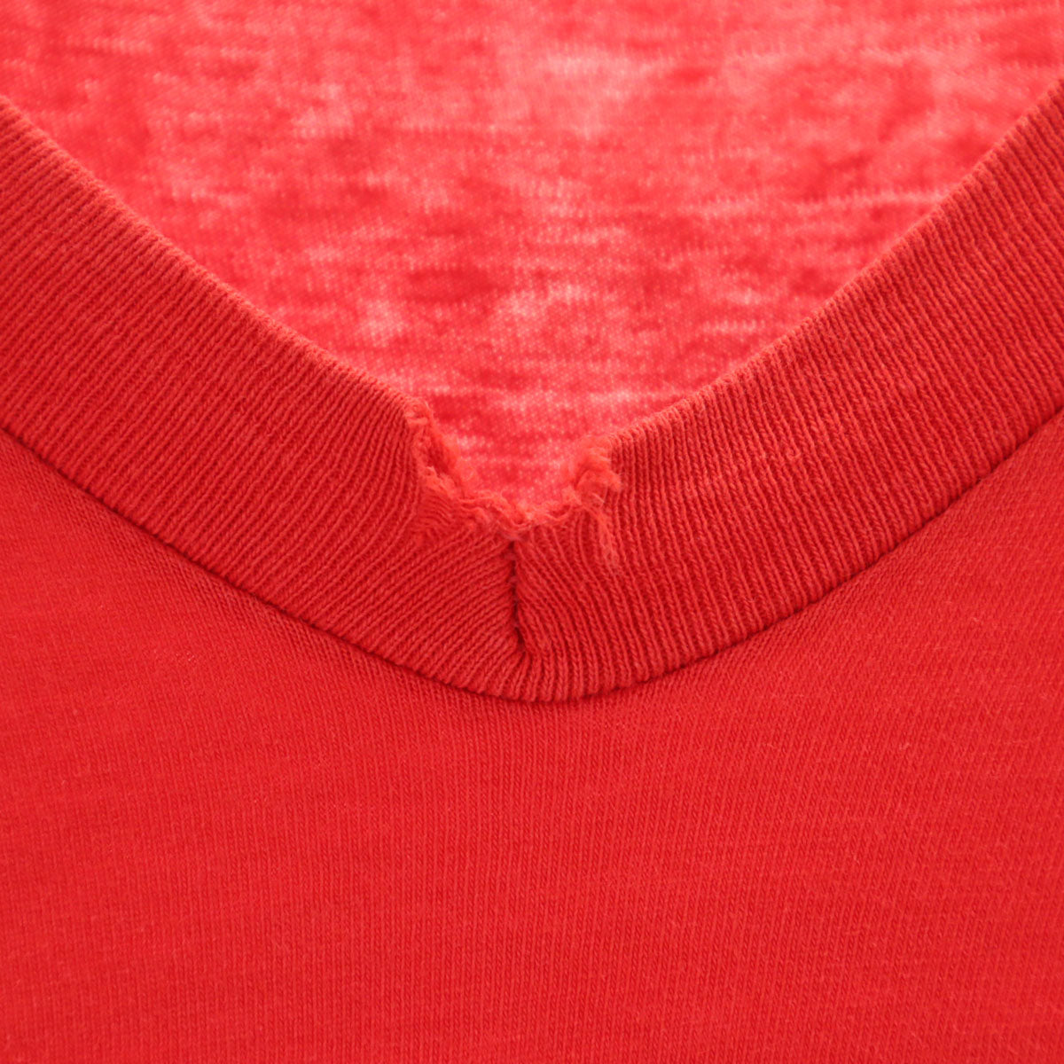 ARTEX アルテックス 80s USA製 ヴィンテージ 半袖 Vネック Tシャツ L レッド シングルステッチ メンズ