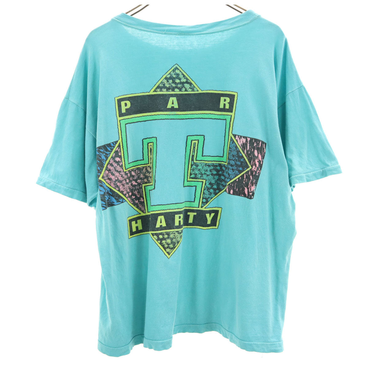 90s オールド 半袖 Tシャツ ブルー系 シングルステッチ メンズ