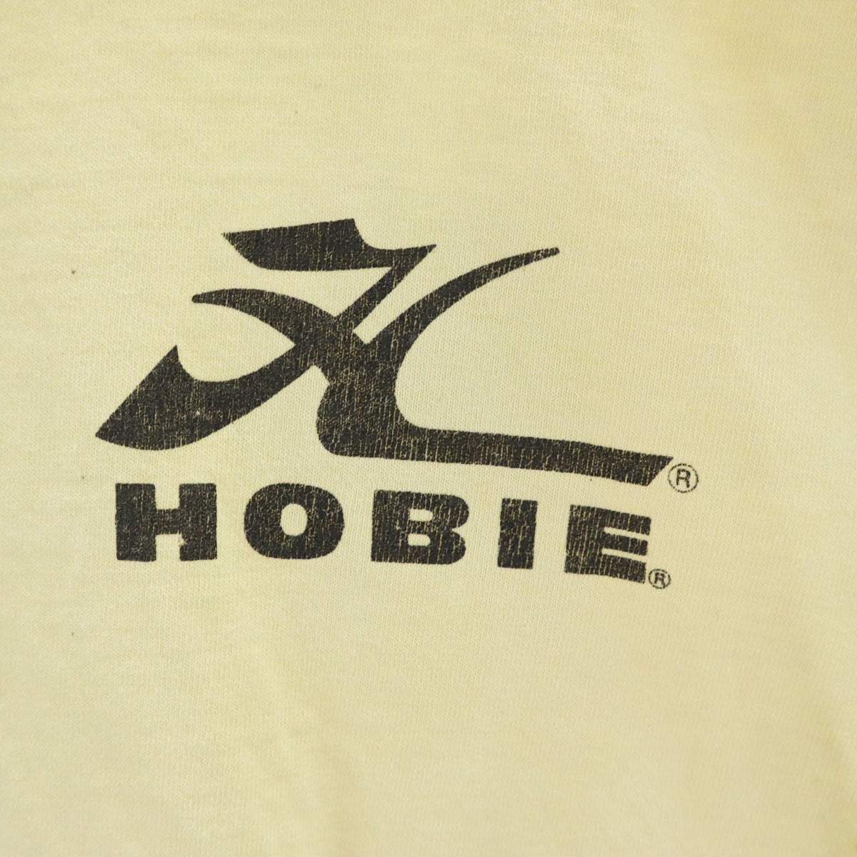 HOBIE ホビー 90s USA製 オールド 半袖 Tシャツ L イエロー系 シングルステッチ メンズ