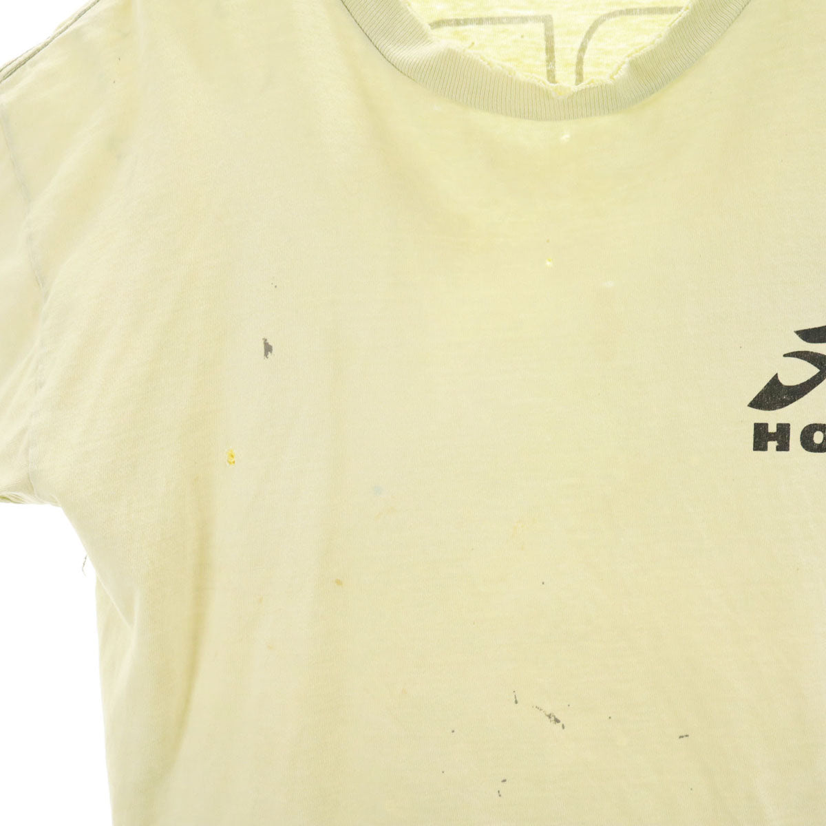 HOBIE ホビー 90s USA製 オールド 半袖 Tシャツ L イエロー系 シングルステッチ メンズ