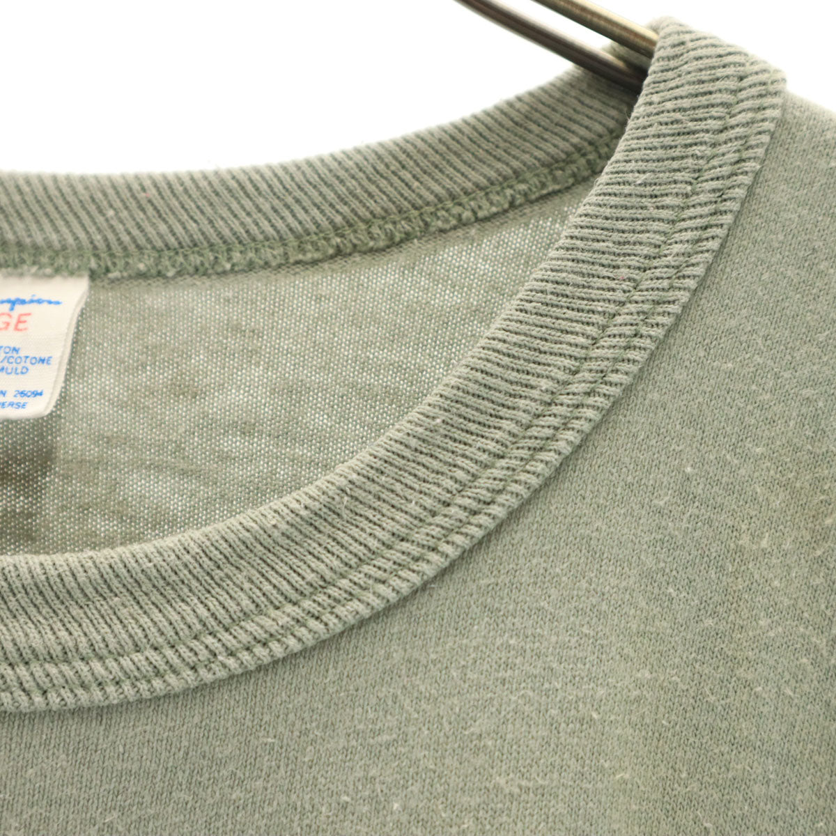 Champion チャンピオン 80s USA製 ヴィンテージ トリコタグ 半袖 Tシャツ L モスグリーン系 シングルステッチ メンズ