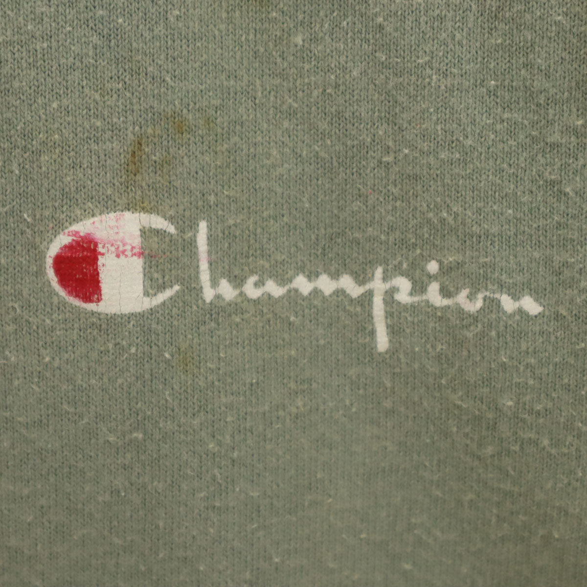 Champion チャンピオン 80s USA製 ヴィンテージ トリコタグ 半袖 Tシャツ L モスグリーン系 シングルステッチ メンズ