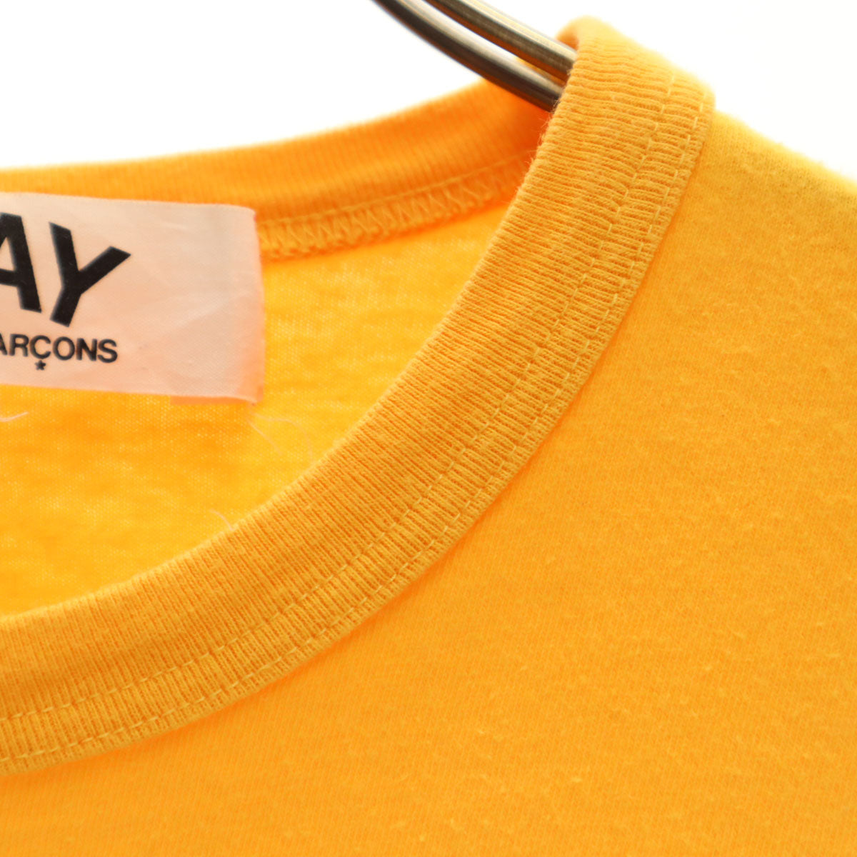 PLAY COMME des GARCONS プレイコムデギャルソン 2017年 日本製 半袖 Tシャツ S 山吹色 レディース