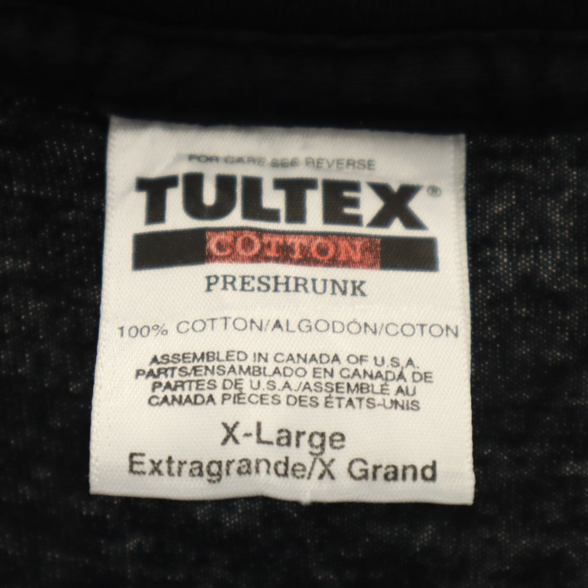 TULTEX タルテックス 90s カナダ製 オールド ミュージカル OL' MAN RIVER 半袖 Tシャツ XL ブラック ポール・ロブソン メンズ