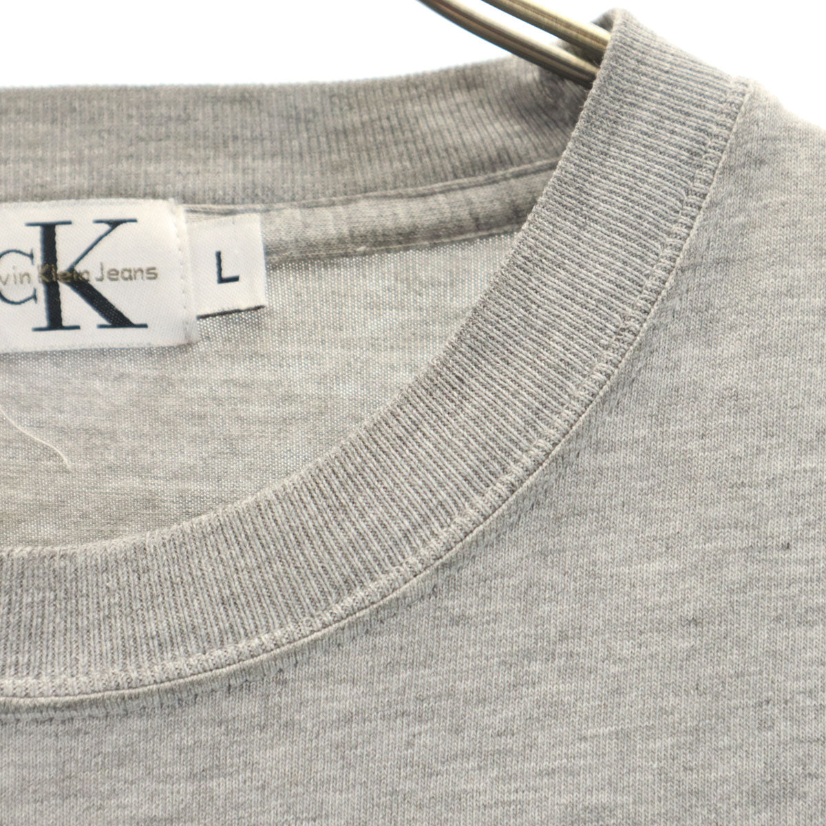 CK CALVIN KLEIN シーケーカルバンクライン 90s USA製 オールド 半袖 Tシャツ L グレー メンズ