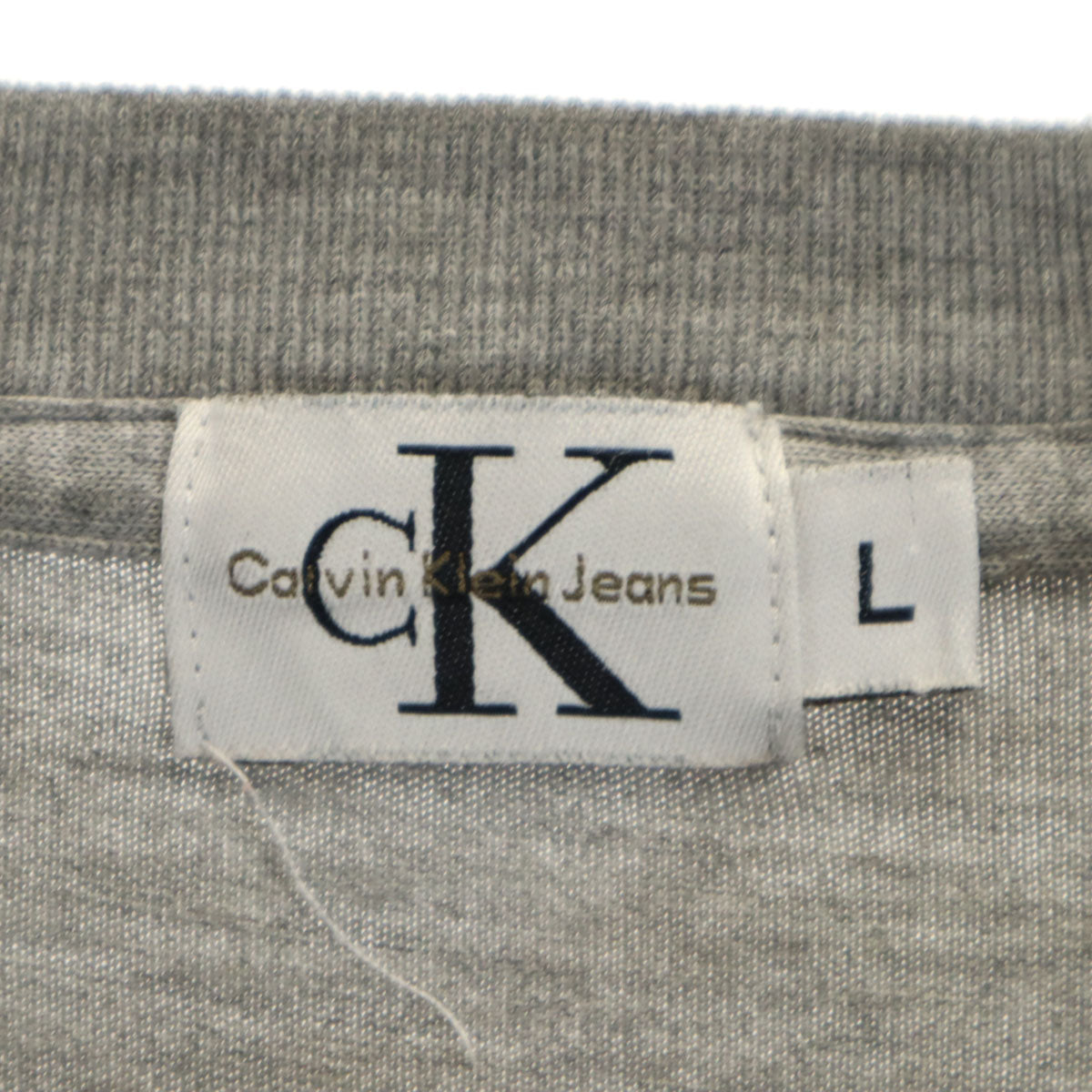 CK CALVIN KLEIN シーケーカルバンクライン 90s USA製 オールド 半袖 Tシャツ L グレー メンズ