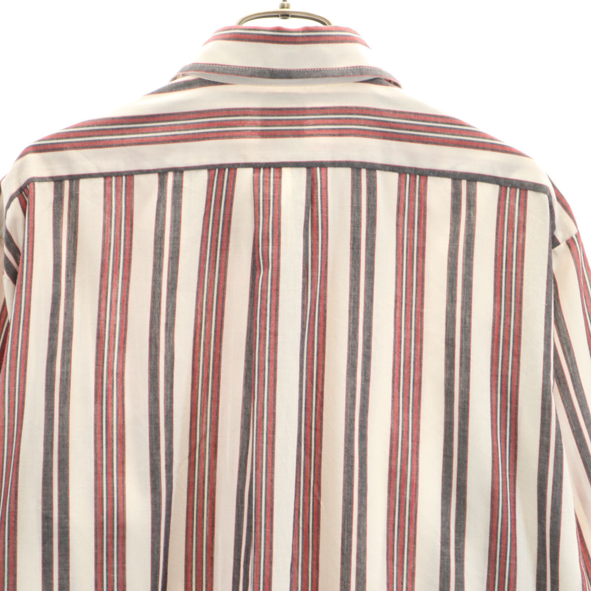 ARROW アロー 70s 80s USA製 ヴィンテージ ストライプ柄 長袖 シャツ 34 ホワイト メンズ