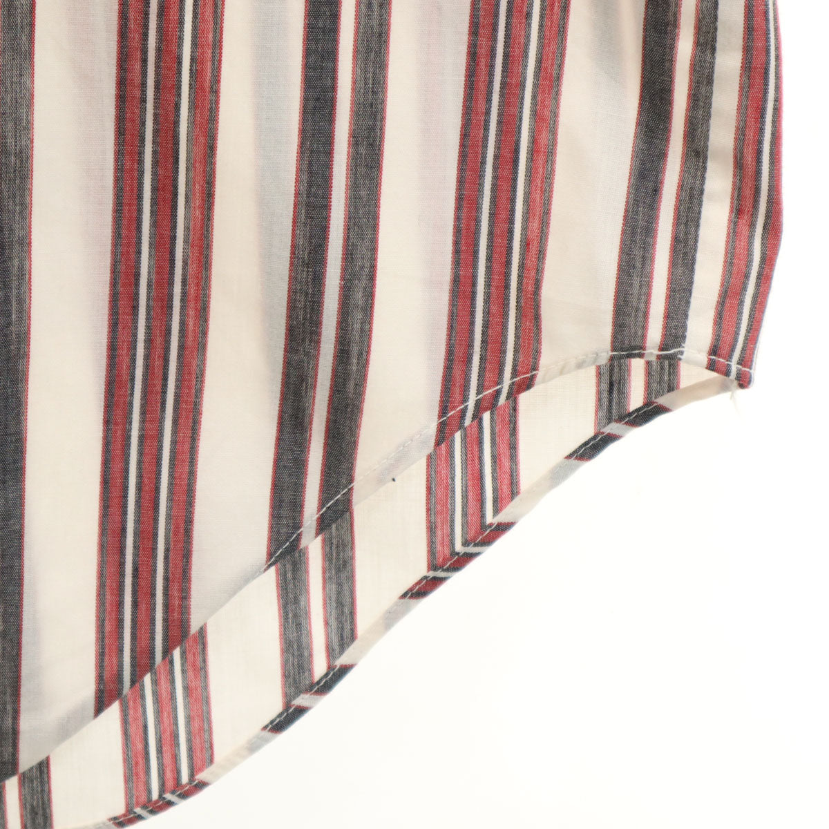 ARROW アロー 70s 80s USA製 ヴィンテージ ストライプ柄 長袖 シャツ 34 ホワイト メンズ