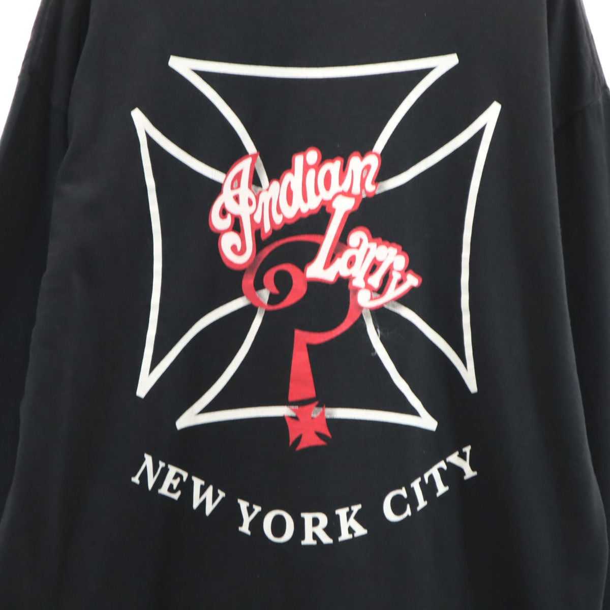 Indian Larry インディアンラリー USA製 長袖 Tシャツ L ブラック ロンT メンズ