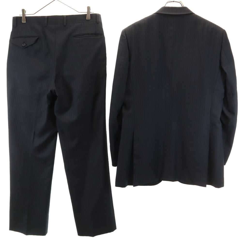 BURBERRY LONDON バーバリーロンドン 三陽商会 日本製 ストライプ柄 スーツ 上下 セットアップ A5 チャコールグレー メンズ