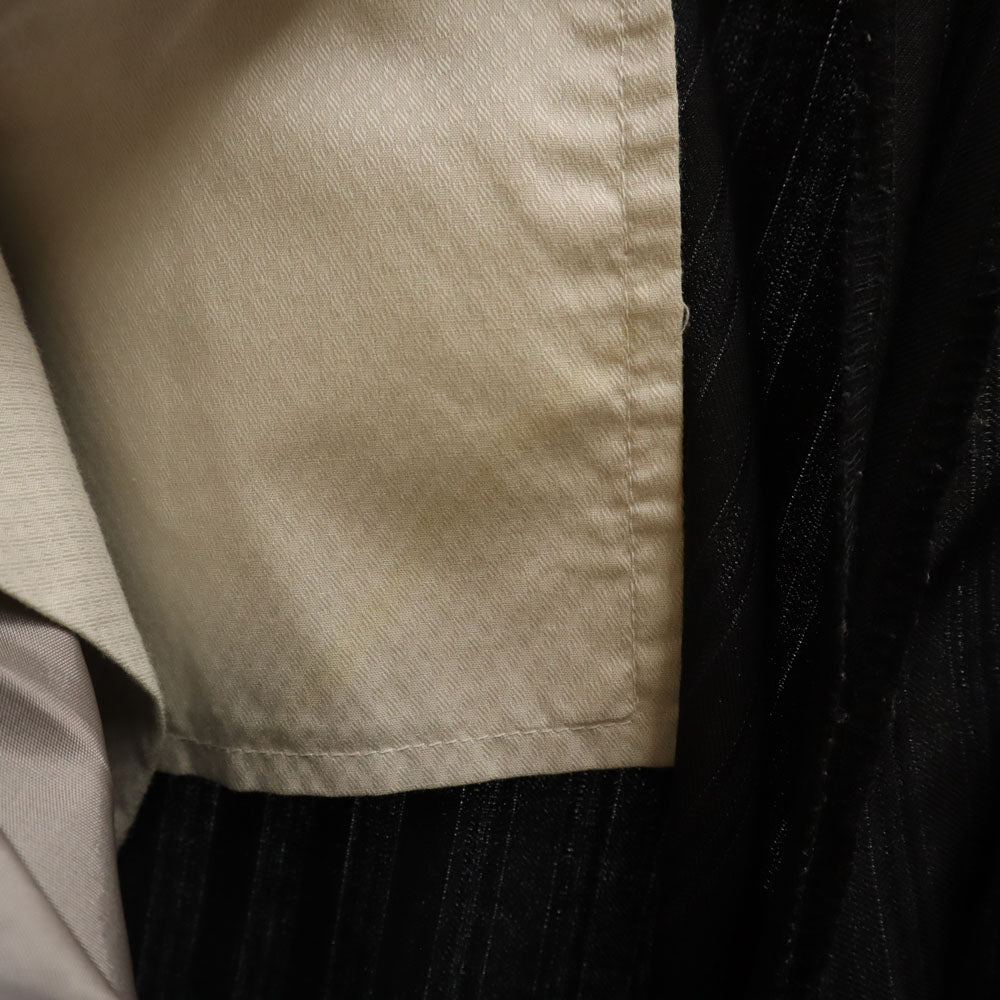 BURBERRY LONDON バーバリーロンドン 三陽商会 日本製 ストライプ柄 スーツ 上下 セットアップ A5 チャコールグレー メンズ