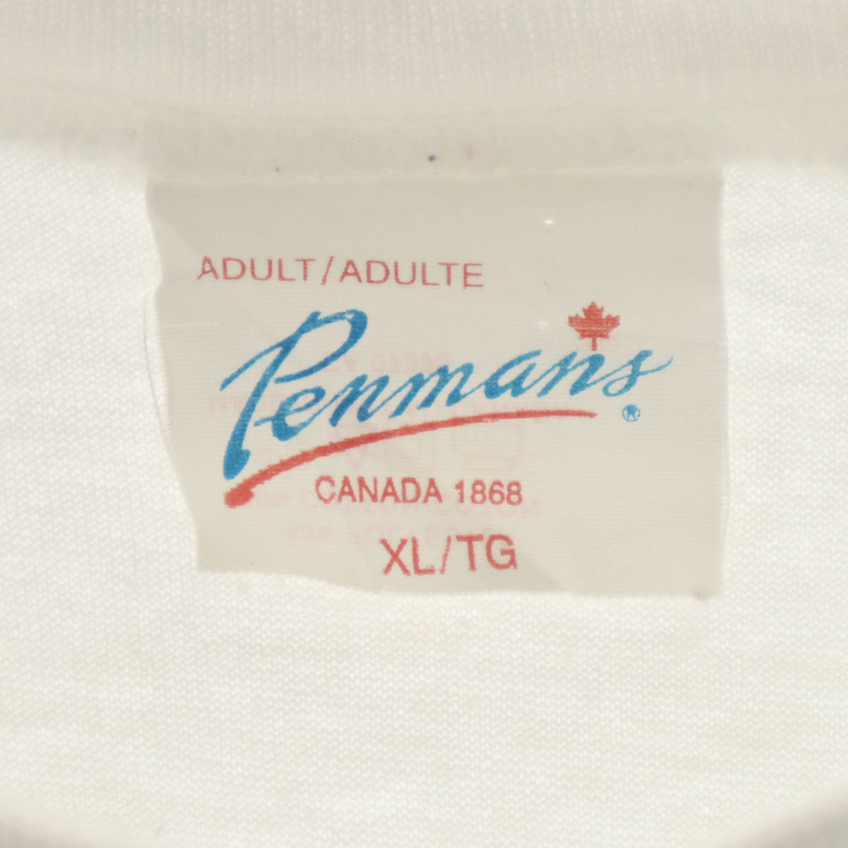 Penmans 90s カナダ製 オールド 半袖 Tシャツ XL 白 シングルステッチ メンズ