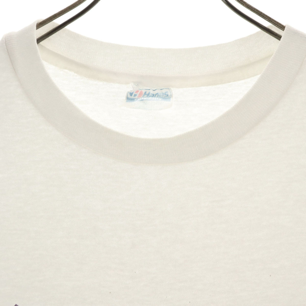 Hanes ヘインズ 90s USA製 オールド 半袖 Tシャツ L 白 シングルステッチ メンズ