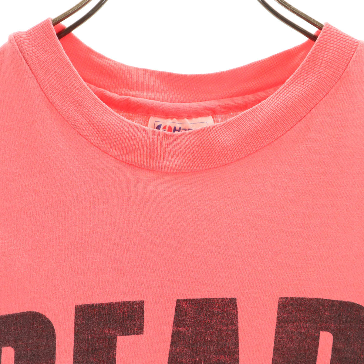 Hanes ヘインズ 80s 90s USA製 オールド 半袖 Tシャツ L ピンク系 BEEFY-T シングルステッチ メンズ