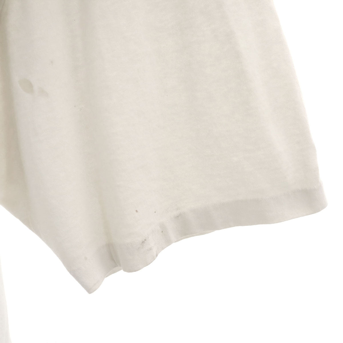 Hanes ヘインズ 90s USA製 オールド Smile maker プリント 半袖 Tシャツ XXL オフホワイト シングルステッチ ビッグサイズ メンズ