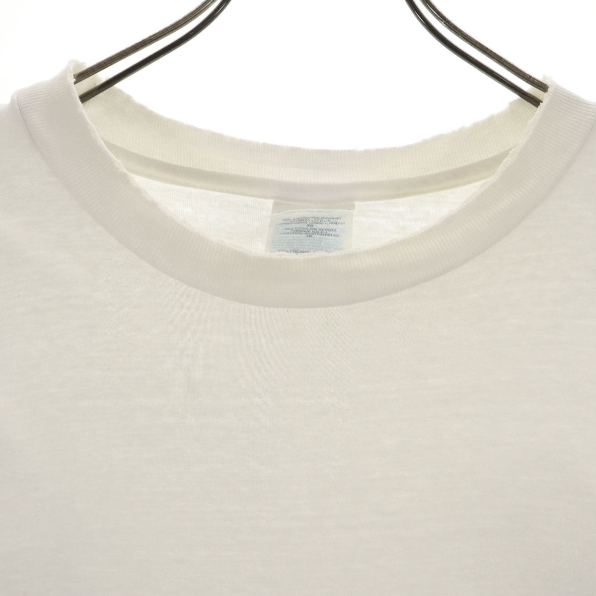 Hanes ヘインズ 90s USA製 オールド 半袖 Tシャツ XL オフホワイト シングルステッチ メンズ