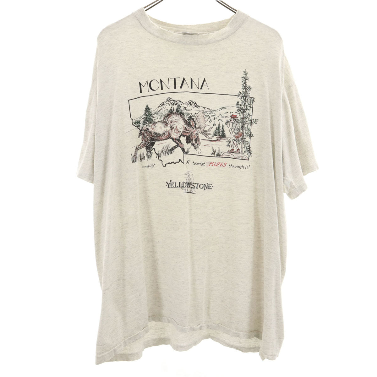 ONEITA オニータ 90s USA製 オールド 半袖 Tシャツ XL アイボリー系 シングルステッチ メンズ