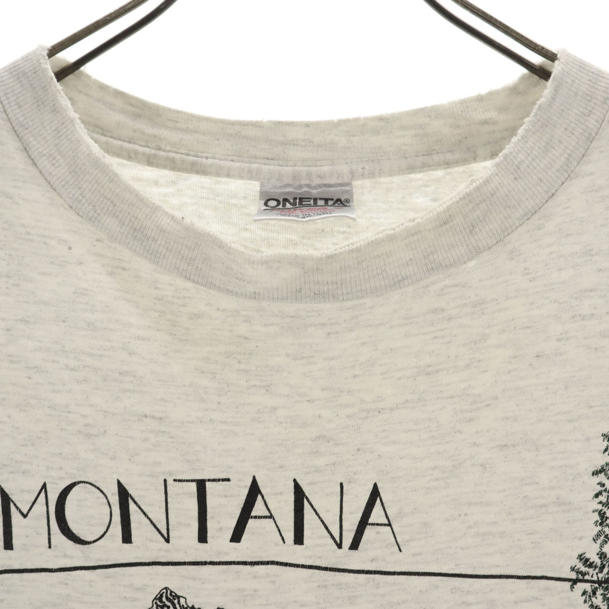 ONEITA オニータ 90s USA製 オールド 半袖 Tシャツ XL アイボリー系 シングルステッチ メンズ