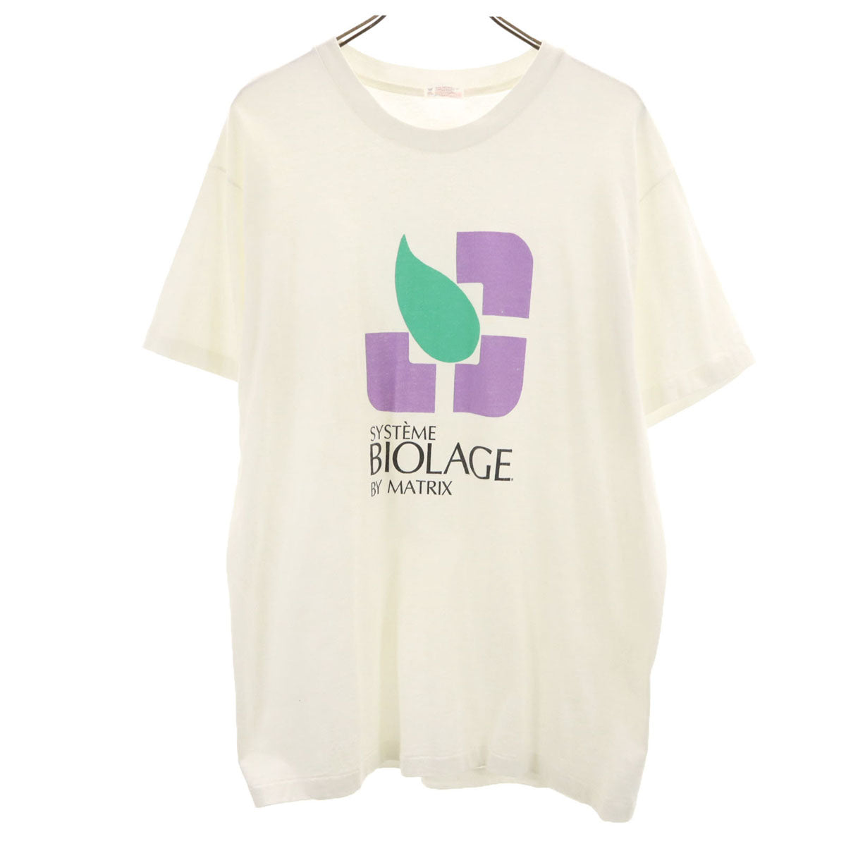 Hanes ヘインズ 90s USA製 オールド 半袖 ヘビーウェイト Tシャツ L ホワイト シングルステッチ メンズ