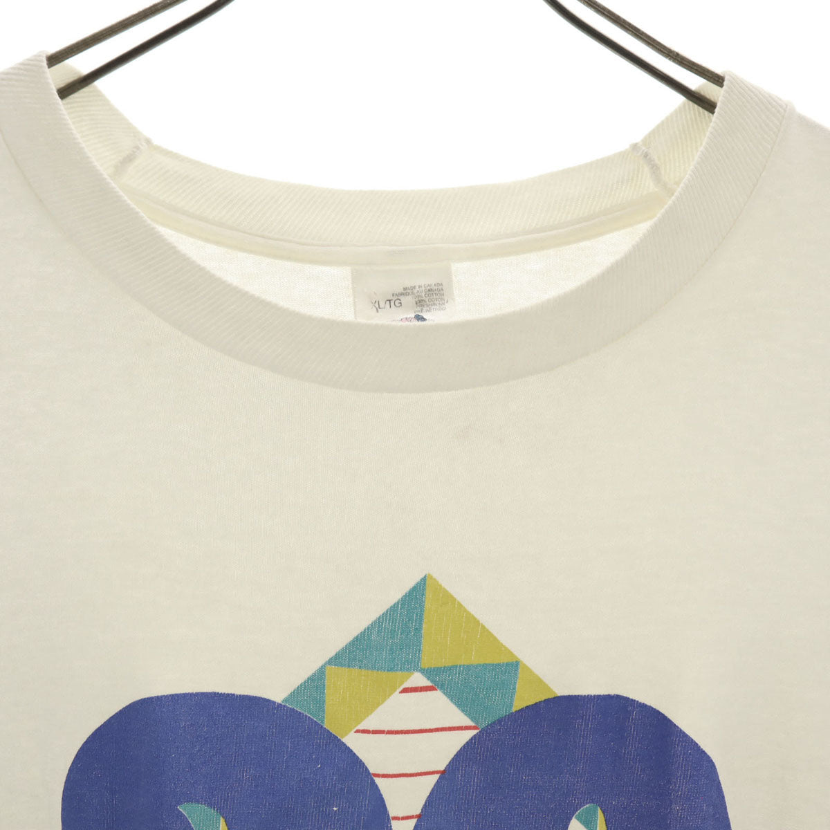 FRUIT OF THE LOOM フルーツオブザルーム 90s カナダ製 オールド 半袖 Tシャツ XL オフホワイト シングルステッチ メンズ