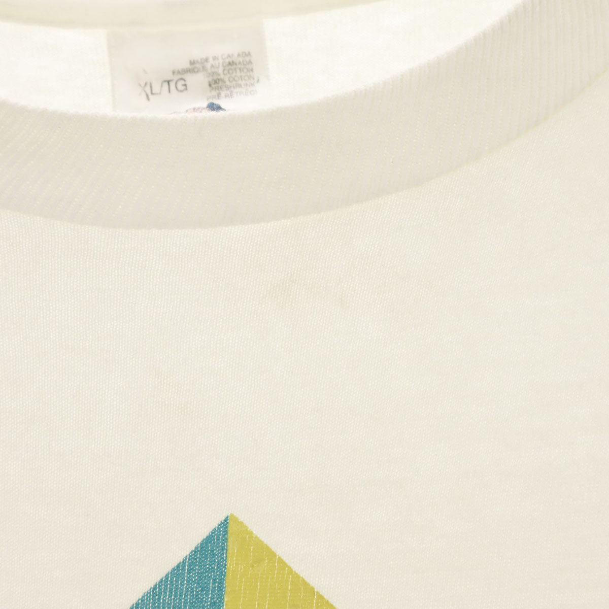 FRUIT OF THE LOOM フルーツオブザルーム 90s カナダ製 オールド 半袖 Tシャツ XL オフホワイト シングルステッチ メンズ