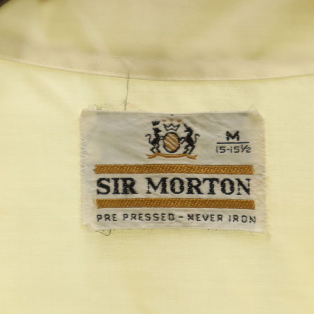 SIR MORTON 60s ヴィンテージ 半袖 オープンカラーシャツ M 生成り メンズ
