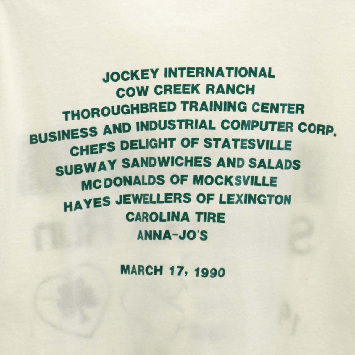 90s オールド Shamrock Run 半袖 Tシャツ L ホワイト シングルステッチ メンズ