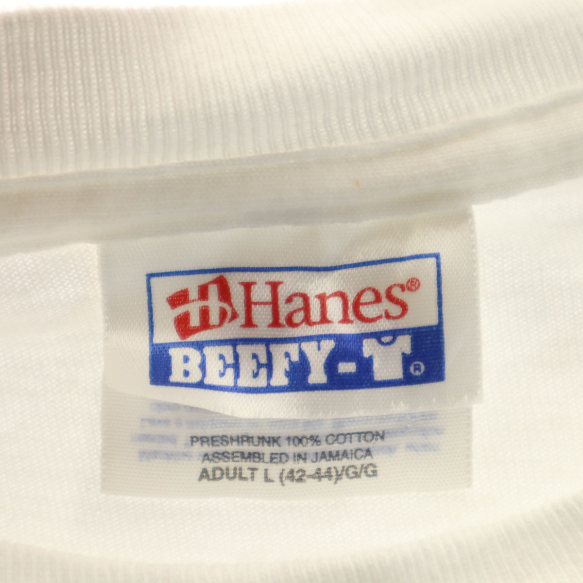 Hanes ヘインズ 90s オールド challenge air for kids and friends 半袖 Tシャツ L ホワイト BEEFY-T メンズ