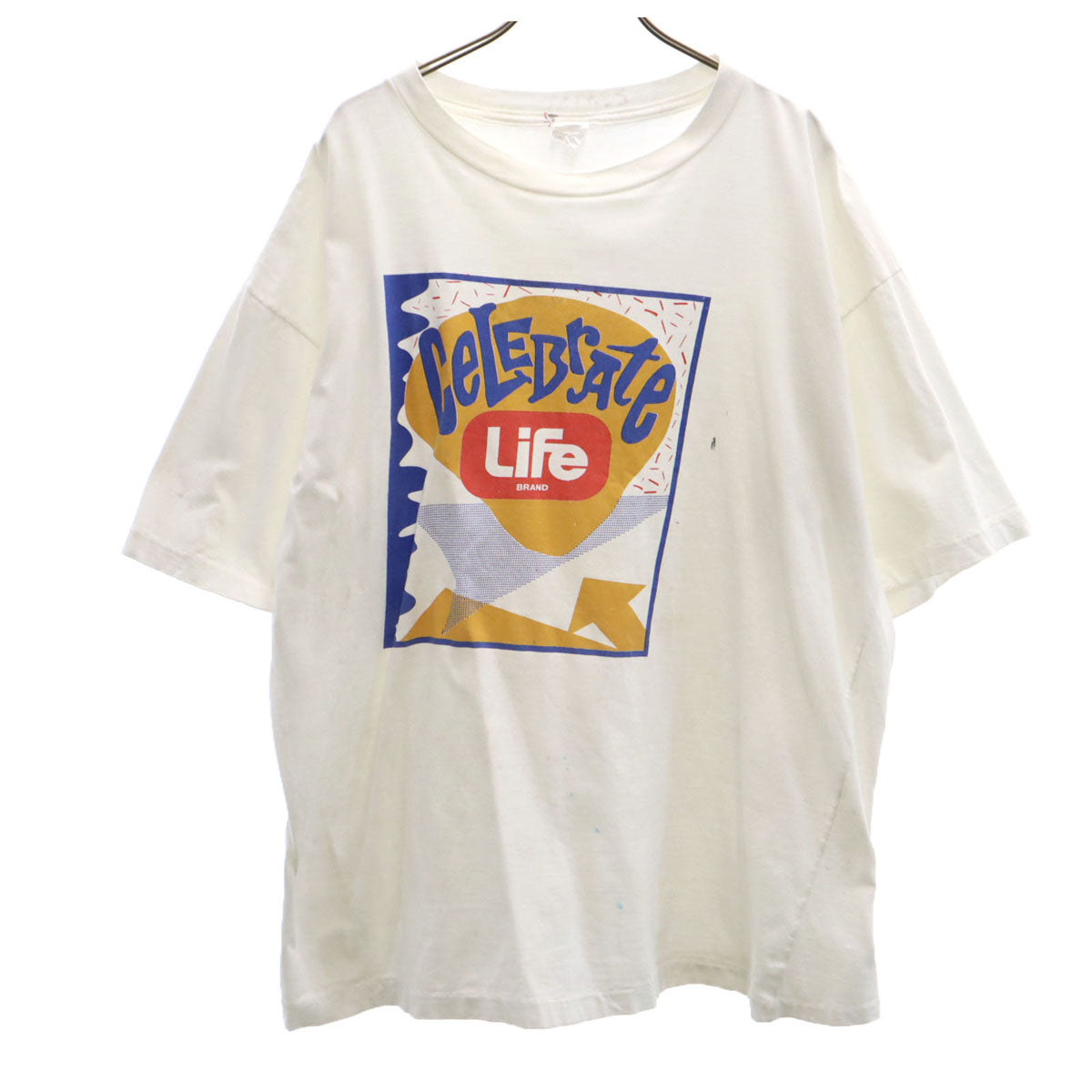 90s オールド CELEBRATE 半袖 Tシャツ ホワイト シングルステッチ メンズ