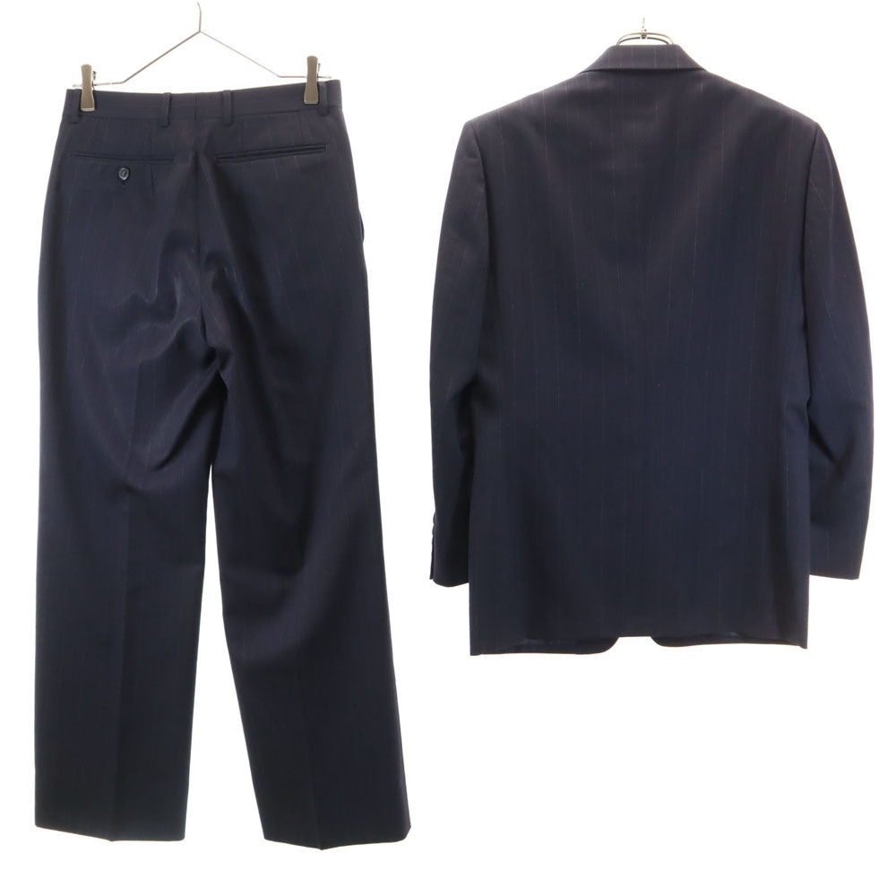 Christian Dior MONSIEUR クリスチャンディオール ムッシュ 90s オールド ストライプ柄 スーツ 上下 セットアップ YA4 ネイビー メンズ