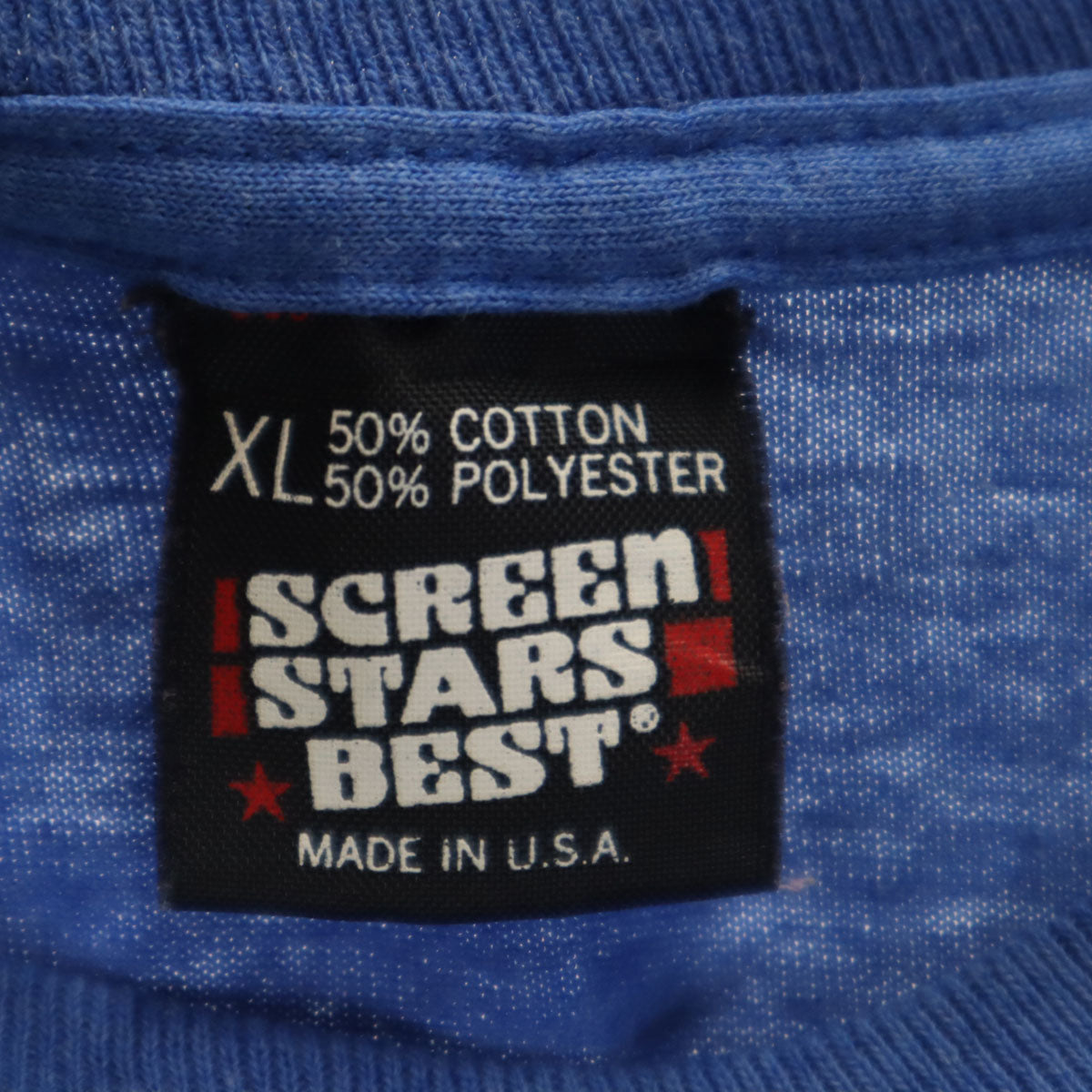 SCREEN STARS BEST スクリーンスターズベスト 90s USA製 オールド 半袖 Tシャツ XL ブルー シングルステッチ メンズ